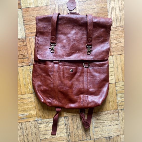 Faux Leather Backpack - Picture 4 of 11